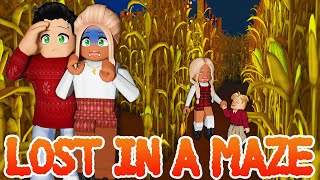 😨 KIDS Get LOST In The *CORN MAZE* 🌽 | Bloxburg Roleplay