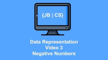 Data Representation Video 3 Negative Numbers