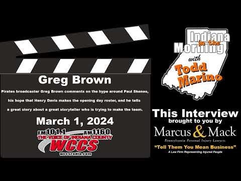 Indiana In The Morning Interview: Greg Brown (3-1-24)