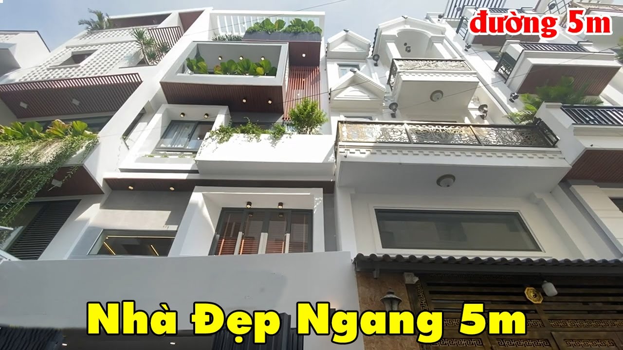 Bán nhà Gò Vấp | Nhà đẹp ngang 5m xây mới khu đồng bộ... - youtube