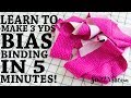 DIY Continuous Bias Binding - Super Fast Sewing Tutorial!