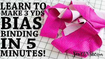 DIY Continuous Bias Binding - Super Fast Sewing Tutorial!