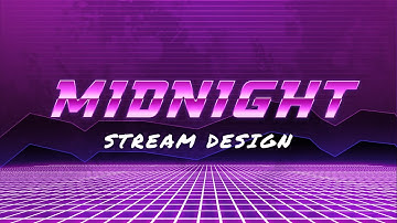 FREE Retro/Synthwave Twitch Overlay : 80
