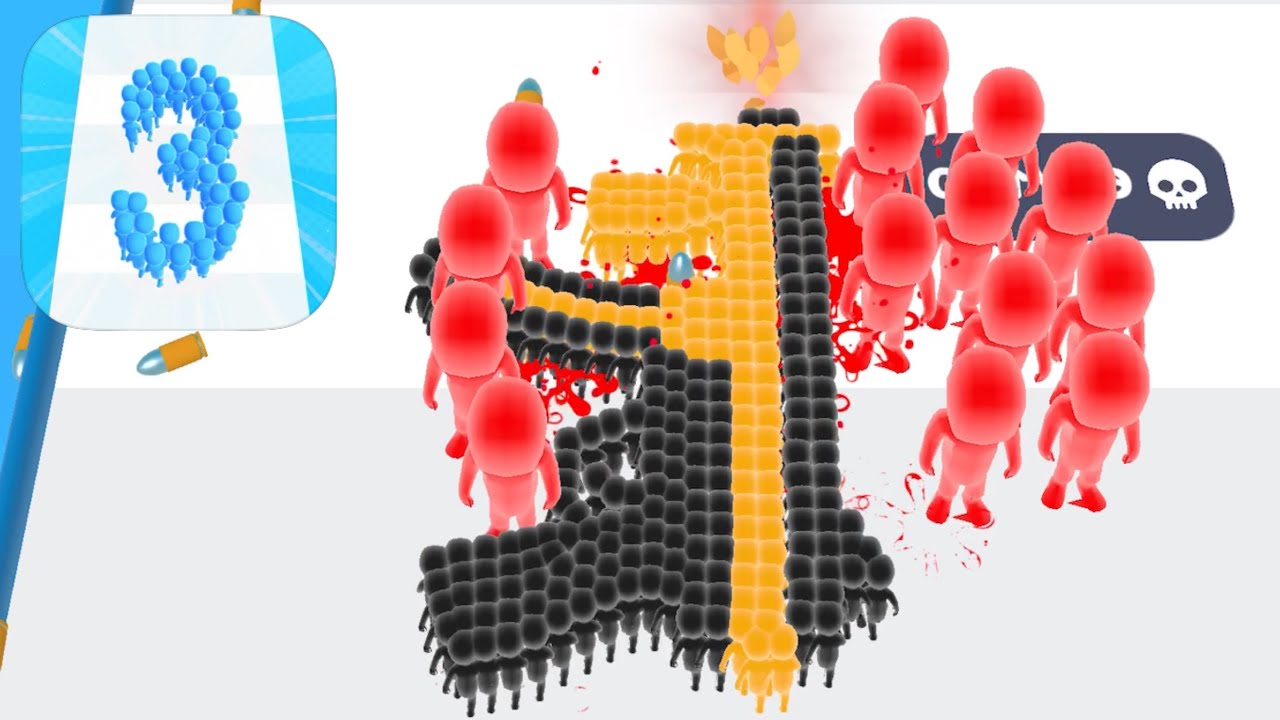 Crowd Number 3D - All Levels Gameplay Android, iOS