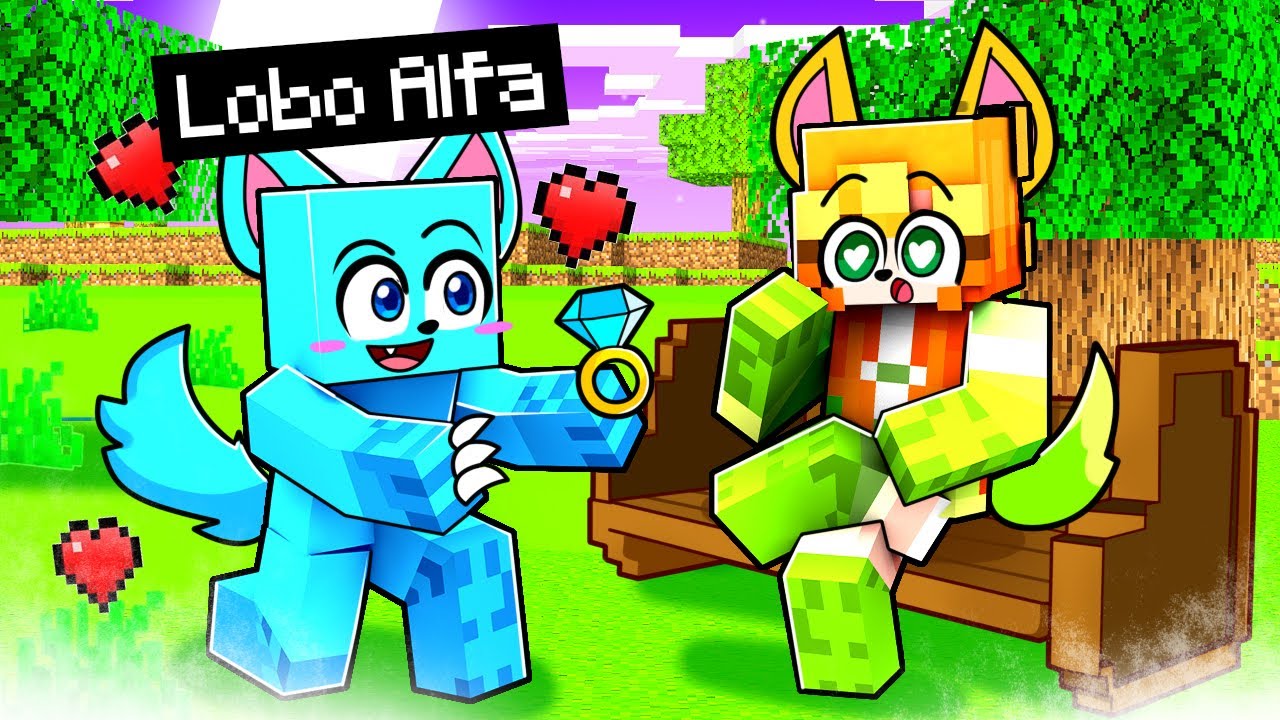 Enamoré a la REINA LOBO en Minecraft