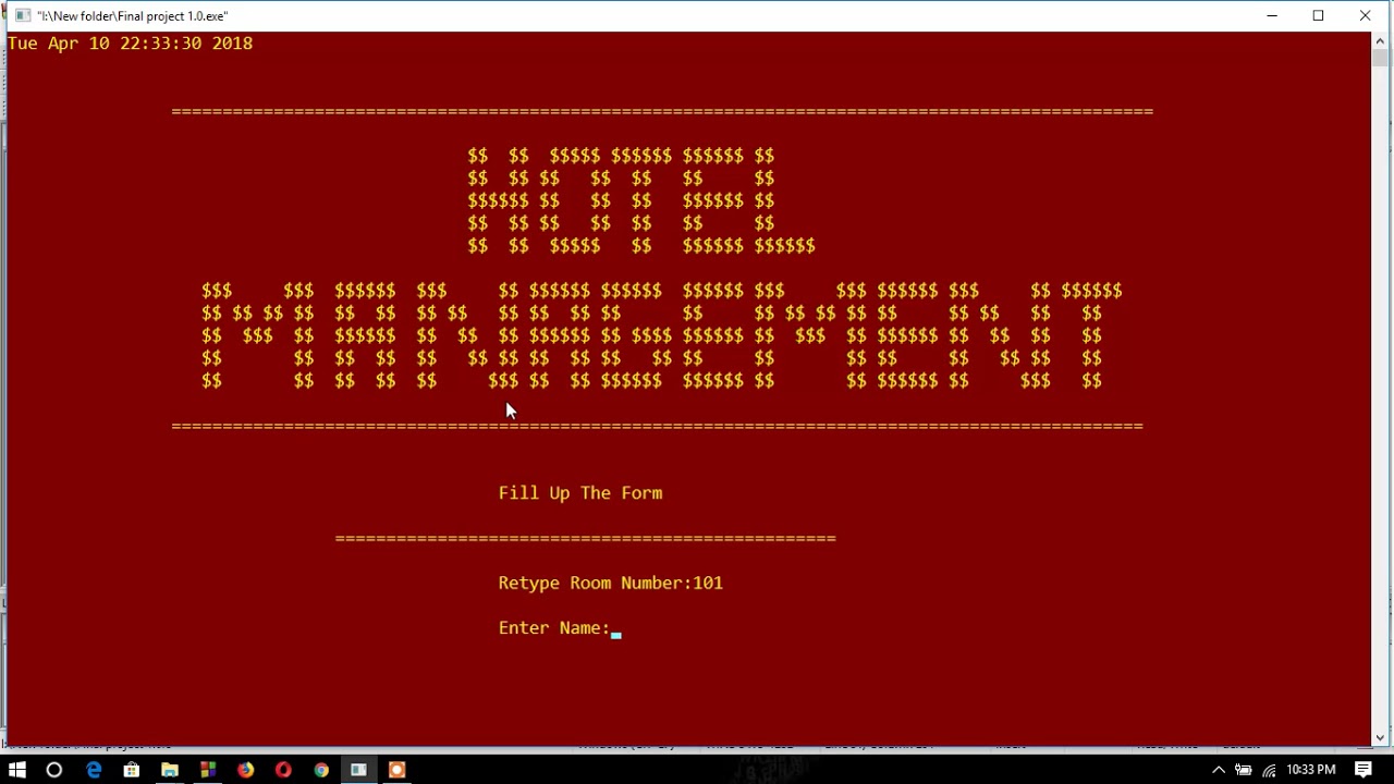 Hotel Management System C Project Part 2 YouTube