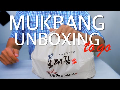 Unboxing Yuk Dae Jang To Go Mukbang