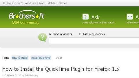 How-To Install The Quicktime Plugin For Firefox 1.5