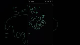 Log base 125