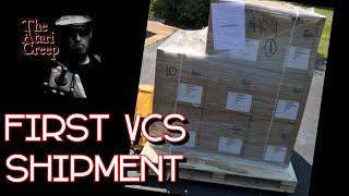Atari VCS units have arrived. A look at the first pallet. | The Atari Creep