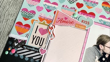 Process Video | 12x12 page working with a black card stock background