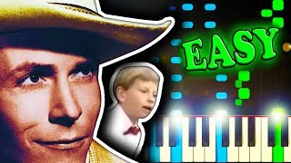 HANK WILLIAMS - LOVESICK BLUES - Easy Piano Tutorial chords