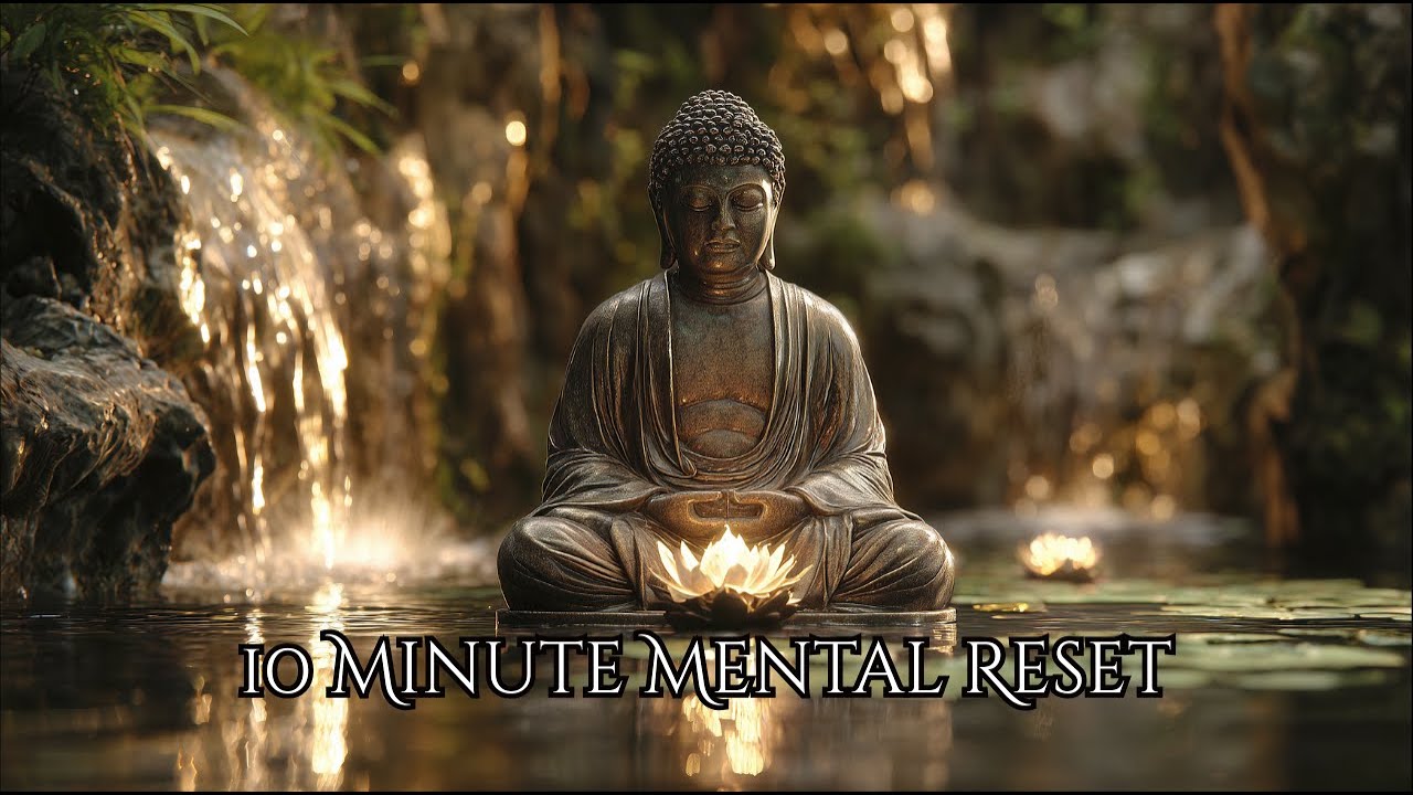 Mental Reset | 10 Minute Water Sound Meditation to Relax the Mind - YouTube