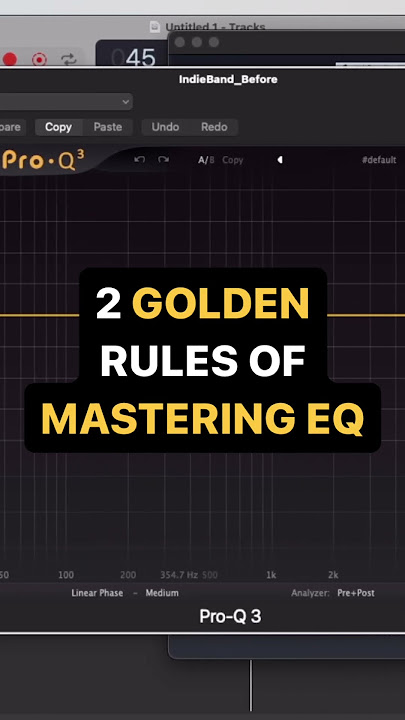 2 Golden Rules of Mastering EQ