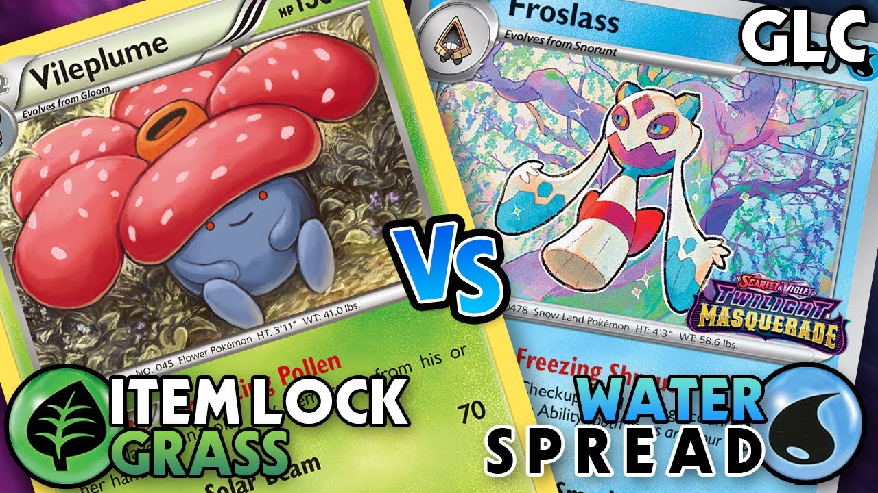 Блокировка предметов: трава против воды - Испытание лидера спортзала в Pokemon TCG