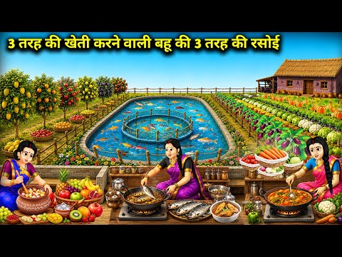 3 Types of Kitchens of a Daughter-in-law Who Farms in 3 Ways | Cartoon Video