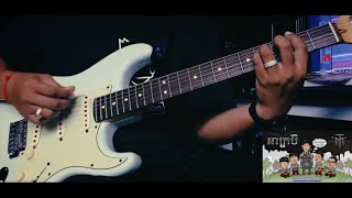 Video thumbnail of "អាក្របី - Ah Krobey Mustache Band ( Guitar Playthrough )"