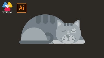 Draw a cat SUPER EASY tutorial in adobe illustrator