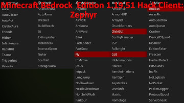 Minecraft Bedrock Edition 1.19.51 Hack Client: Zephyr
