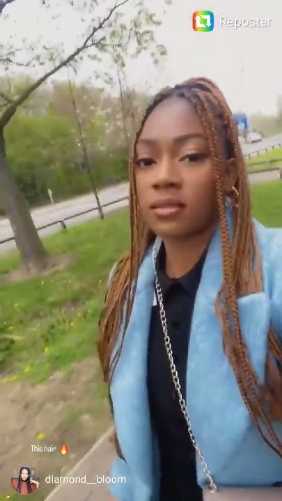  Thigh length knotless braids hairstyle💕 - YouTube