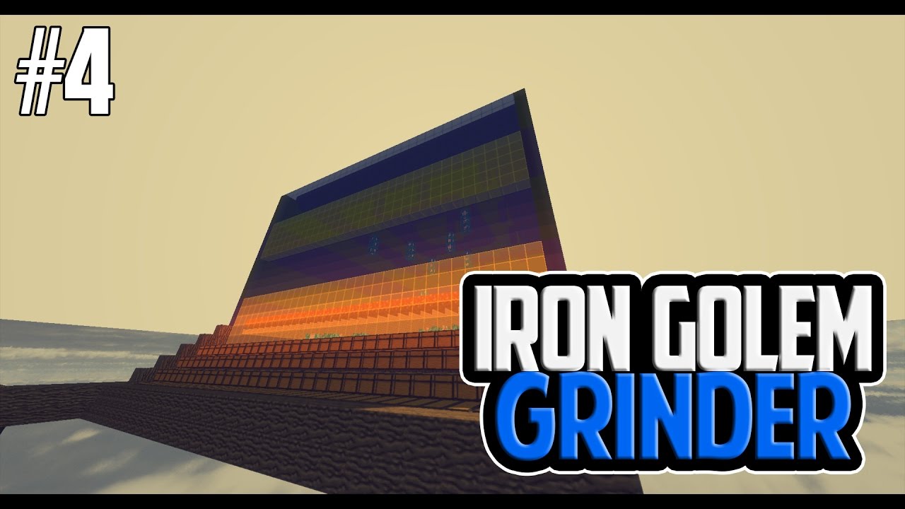 SkyBlock episode 4 Iron Golem Grinder YouTube