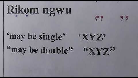 AKÀRÀ ÉDÉMÉDÉ IGBO: Punctuation Marks in Igbo Language