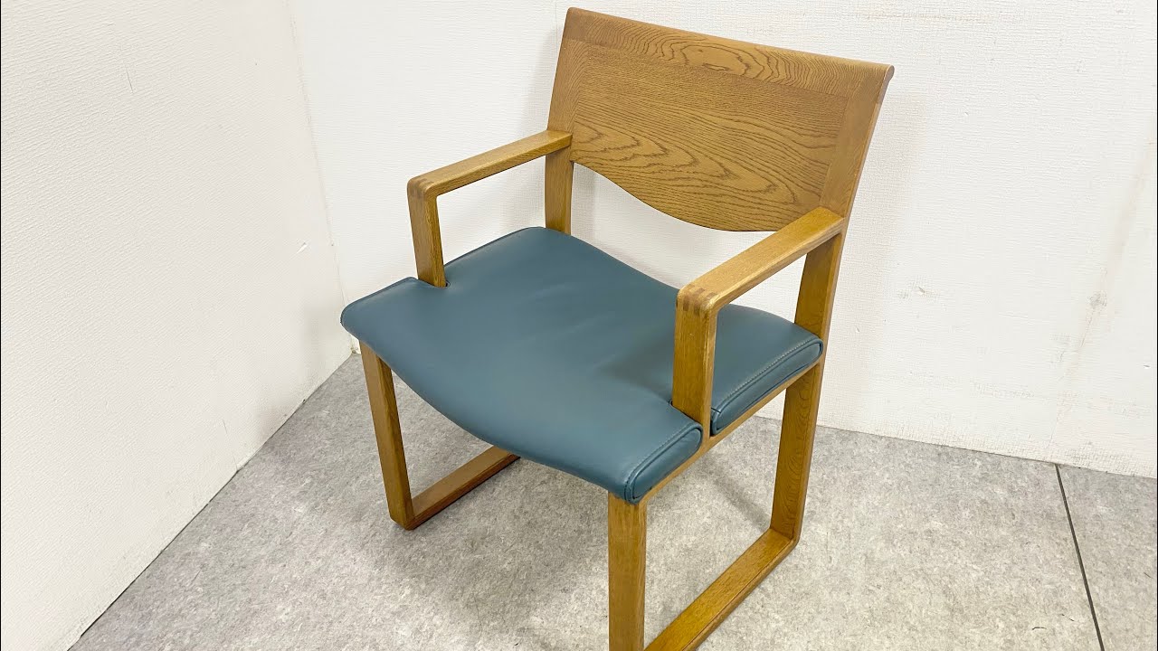 ○ CONDEHOUSE カンディハウス アームチェア ダイニングチェア 本革