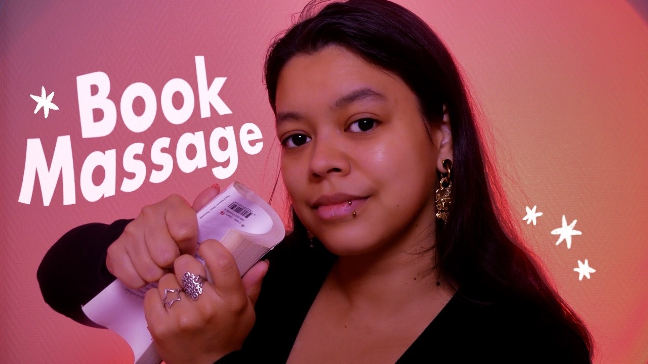 Book massage 📖 ✋✨ | SOFT SPOKEN ASMR (massage placebo)
