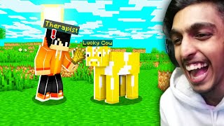 Is this is a LUCKY COW?? ( MINECRAFT ) GAME THERAPIST