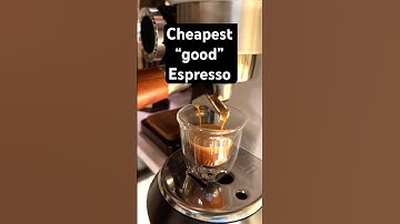 Making an espresso with Delonghi Dedica EC685 and Xeoleo 600N grinder  #coffee  #espresso