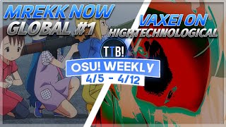 Mrekk reaching #1!,  Multiple 1,000pp/1,100pp plays!, United +HD,DT First FC! - osu!Weekly #147