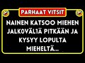 Vitsi päivässä 😂 Nainen Tuijottaa Miehen… Parhaat Vitsit!
