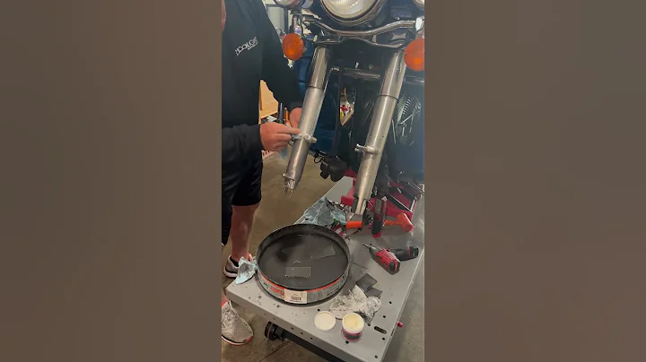 Harley lower leg polishing