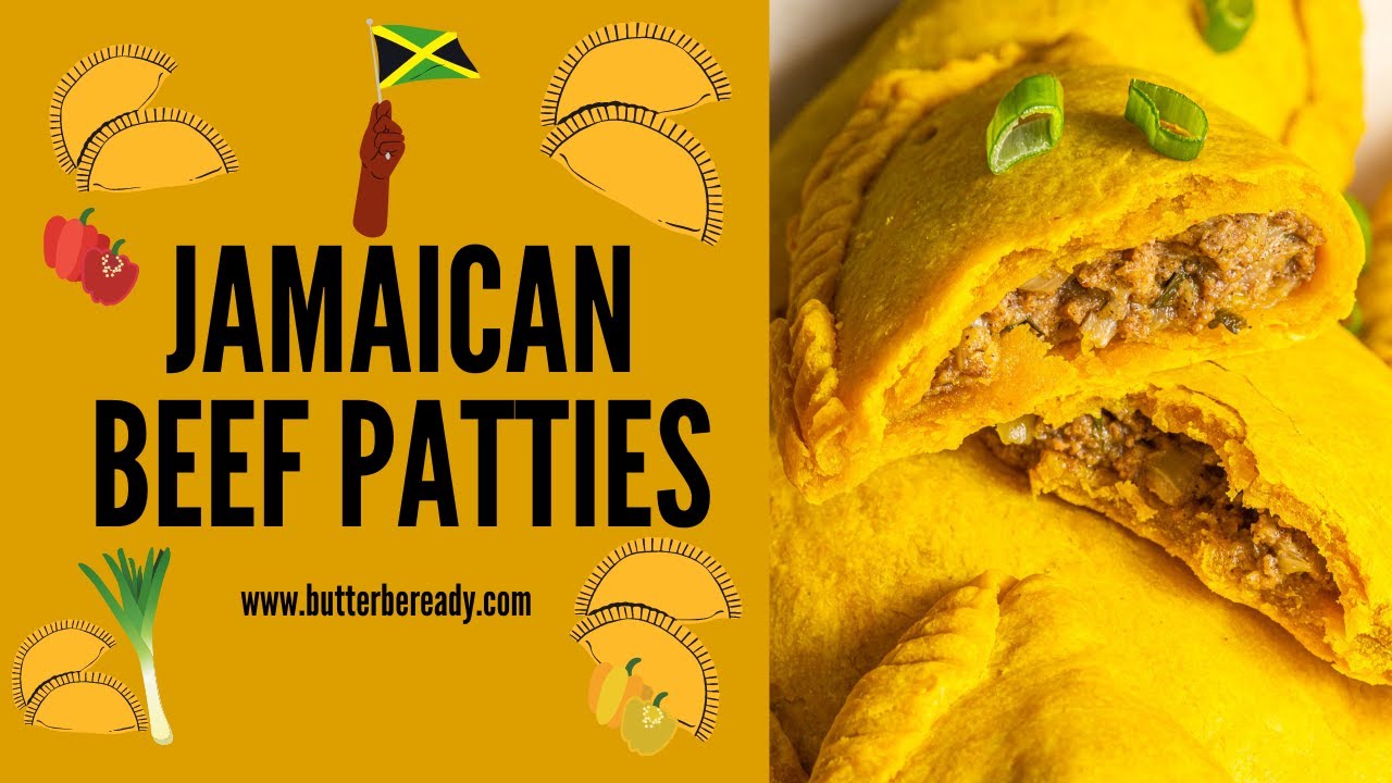 Classic Jamaican Beef Patties (Flaky Crust + Tasty Filling)