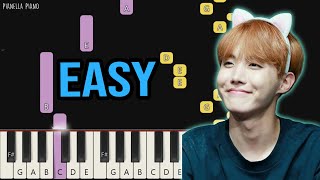 j-hope - Chicken Noodle Soup (feat. Becky G) | EASY Piano Tutorial by Pianella Piano screenshot 1