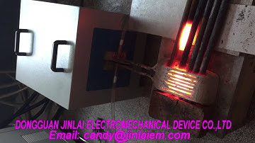 JLC-80KW Metal Bar End Heating Induction Forging Furnace 0