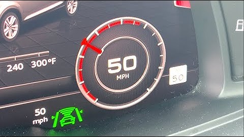 Audi Sign Recognition and Speed Change