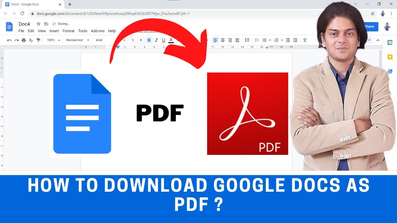 How to download google docs as pdf ? - YouTube