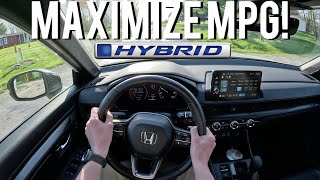 2024 Honda CRV SportL Hybrid  How To Maximize MPG!  POV Owner Perspective (3D Binaural Audio)