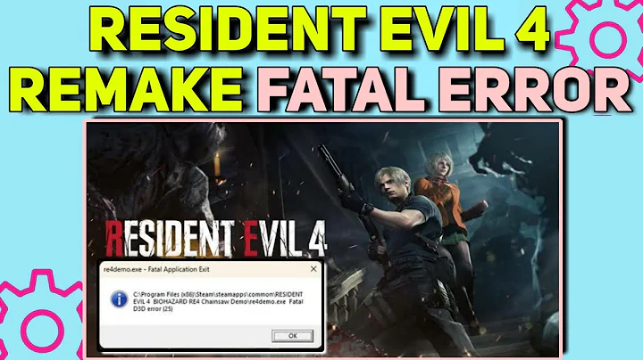 How To Fix Resident Evil 4 Remake Fatal D3D Error Crash | Fatal D3D Error Fixed RE4 Remake - DayDayNews