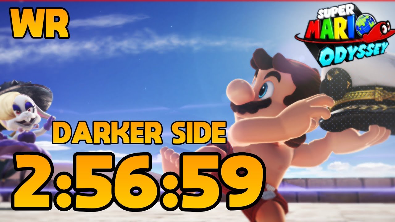 [WR] Super Mario Odyssey Darker Side Speedrun in 2:56:59 (First 2:56)