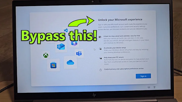 How to bypass "Unlock your Microsoft experience" on Windows 11 ⊞