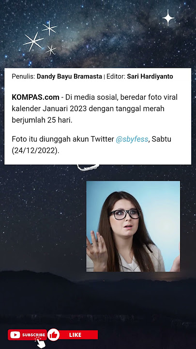 Foto Kalender Januari 2023 Ada 25 Tanggal Merah