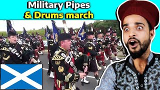 Villagers React To Scotland Military Pipes & Drums ! Tribal People React To Scottish Military Band