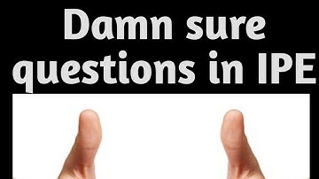 Damn sure questions in IPE (properties of triangle)