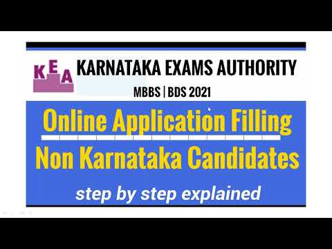 KEA2021 Applications |Registration Opened| Karnakataka MBBS/BDS 2021 admission | KEA Registratio2021