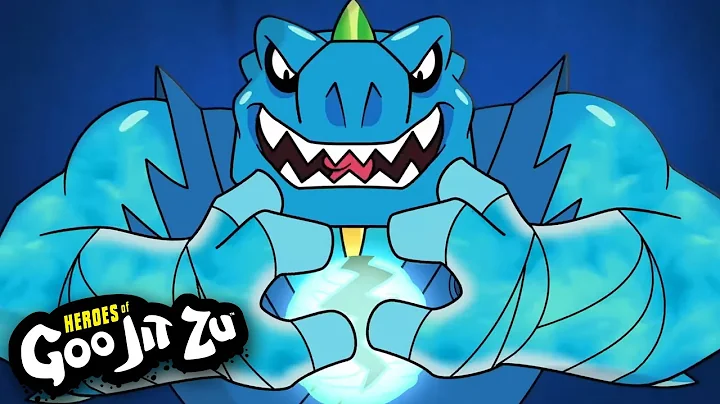 GLOW-volution HEROES vs. Scorpious! 🌕 | Heroes of Goo Jit Zu | Cartoons for Kids | Moose Mania