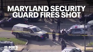 Caught On Camera Security Guard Fires Gun During Dispute