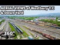 360 aerial views of the huge westbury tc  down yard