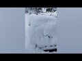 Heavy snowfall in Greece